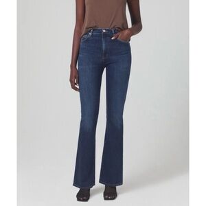 Citizens of Humanity Lilah High Rise Bootcut Flare Jeans Denim Blue 25